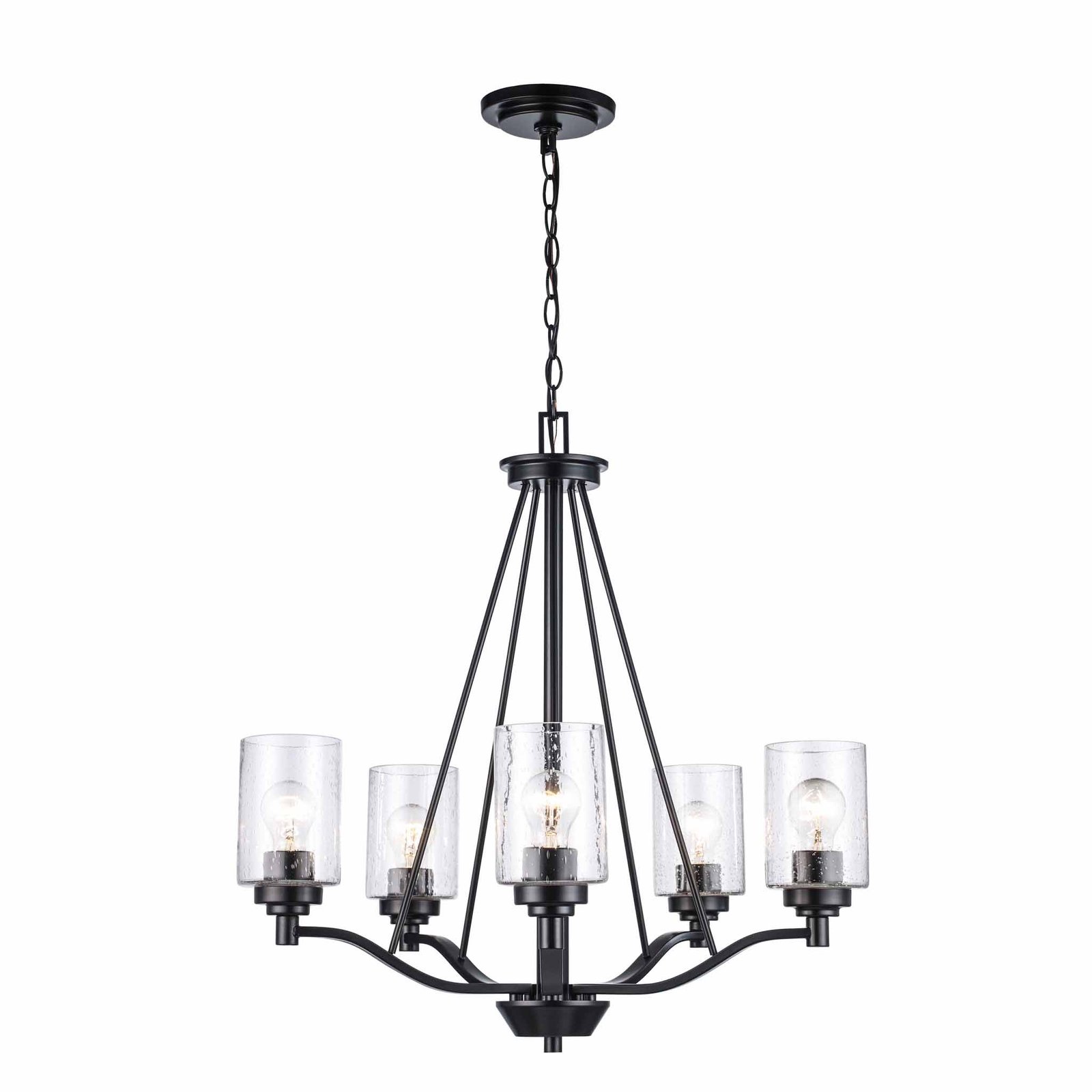 Model 20825 Seeded Glass Half Ceiling Lamp