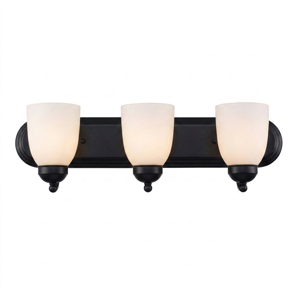 Model 5303-1 White Frosted Wall Lamp