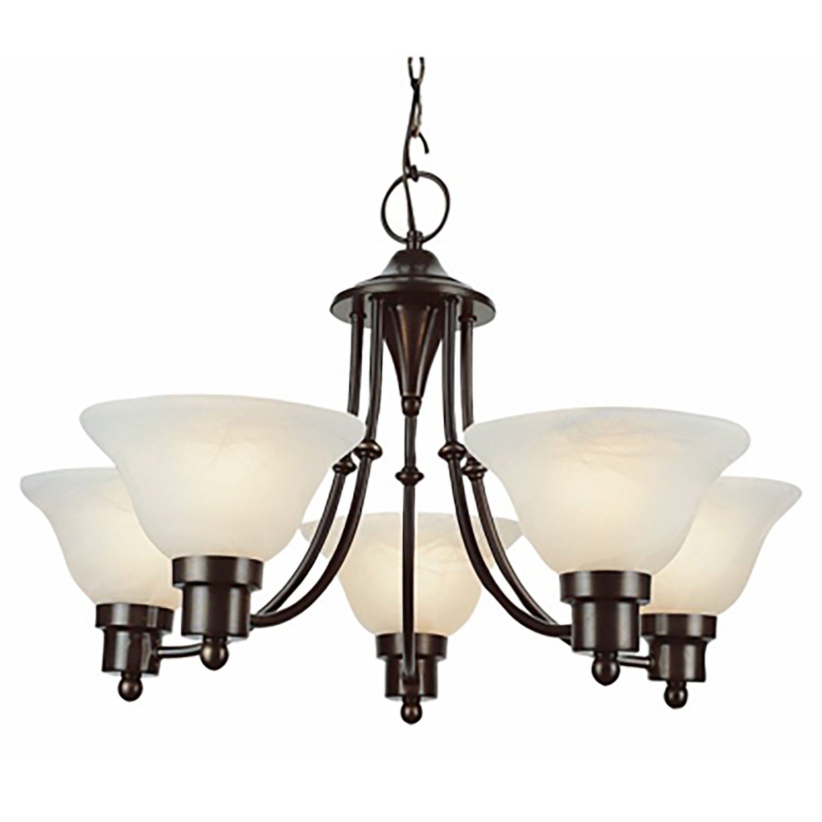 Model 9015 Marbleized Glass Half Ceiling Lamp