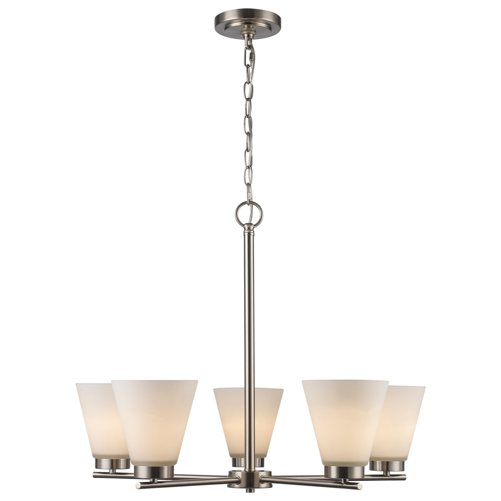 Model 91805 White Frost Half Ceiling Lamp