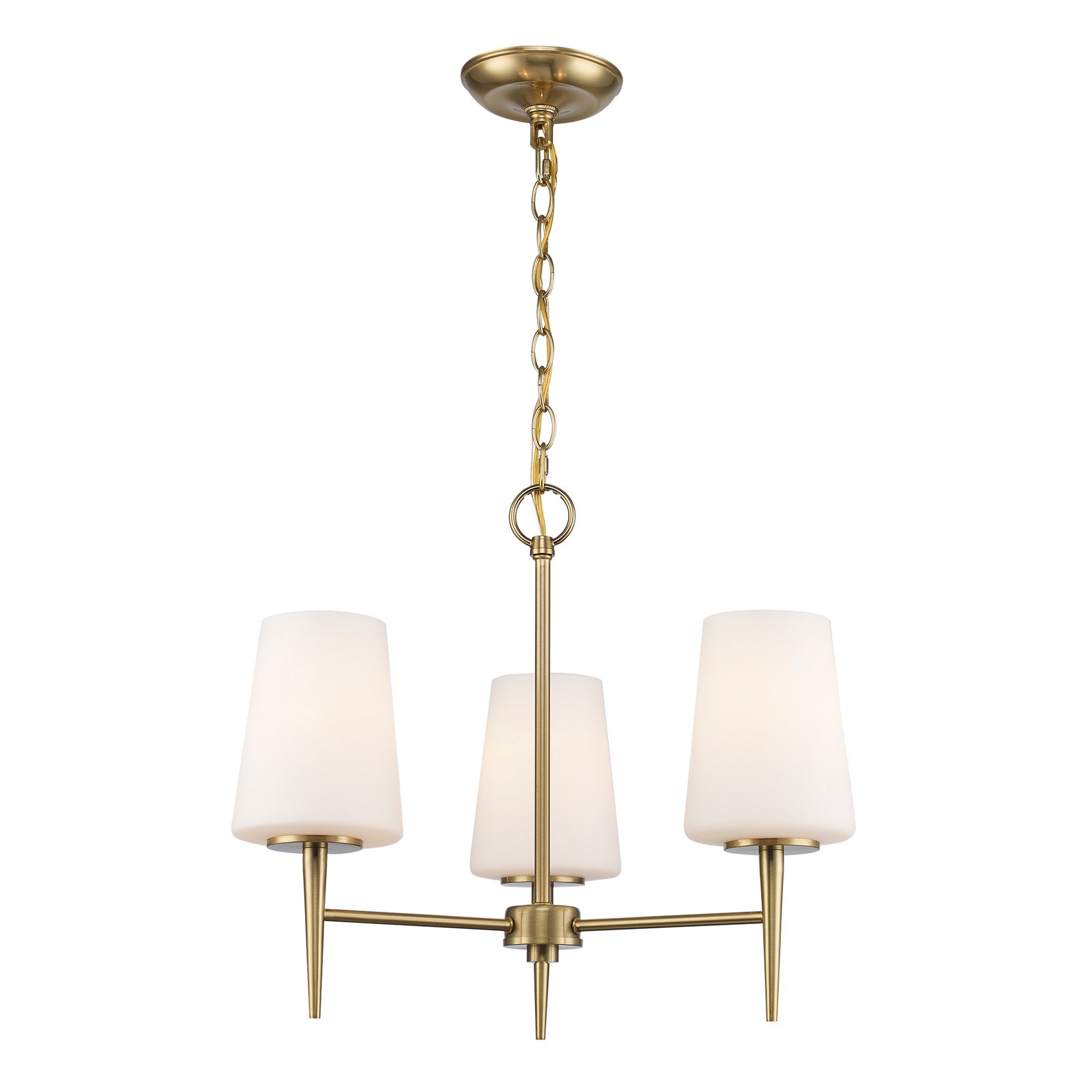 Model 91865-3 White Frost Half Ceiling Lamp