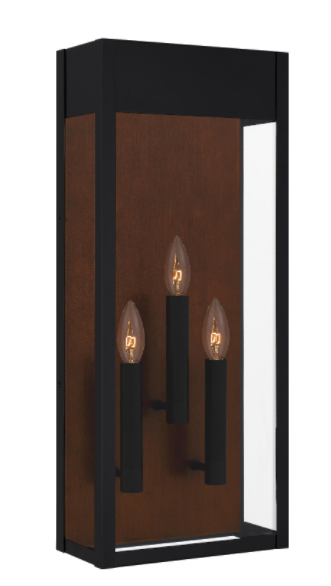Model MAE8410MBK clear Wall Lamp