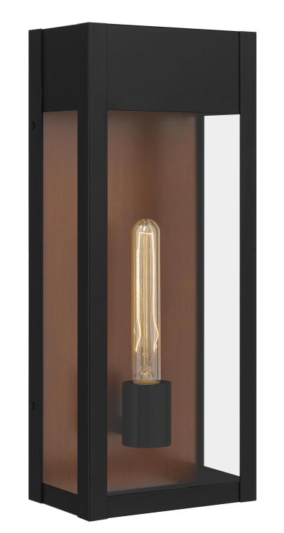 Model MAE8406MBK clear Wall Lamp
